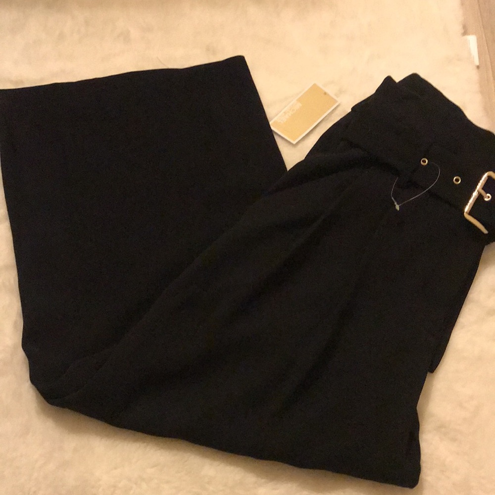 New MICHAEL KORS CADY BELTED HIGH RISE TROUSERS size 8⭐️ - Picture 9 of 14